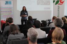 Anne Vonarx beim Vortrag Einstieg in die Mediendidaktik Anne Vonarx beim Vortrag Einstieg in die Mediendidaktik